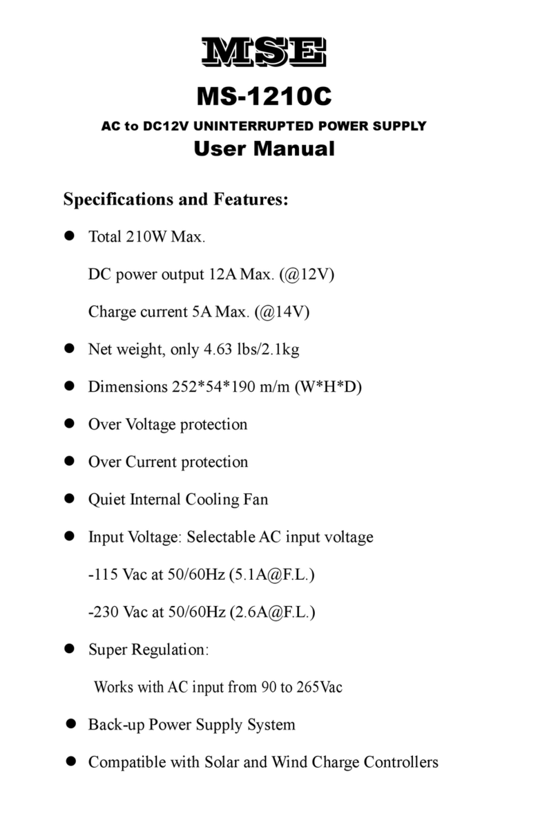 MSE MS-1210C user manual