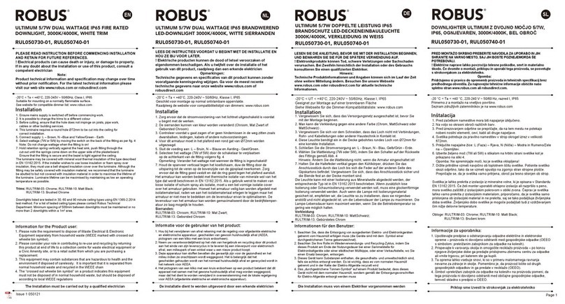 Robus RUL050730-01 Installation