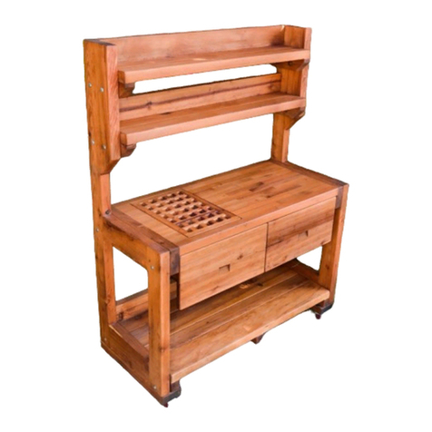 Forever Redwood ELI'S REDWOOD POTTING BENCH User manual