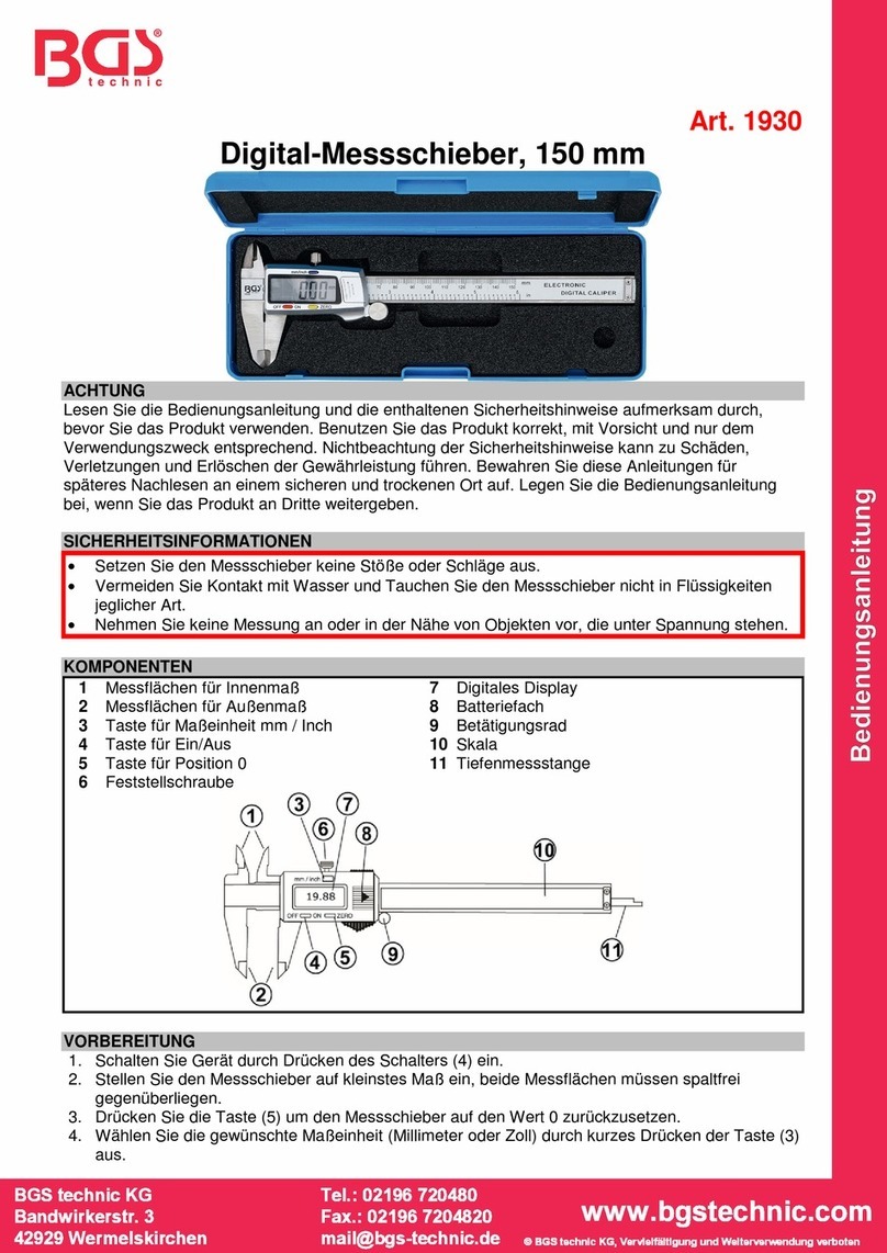 BGS technic 1930 quick start guide