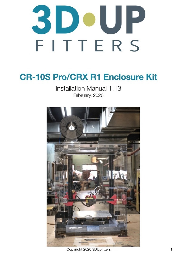 3D Upfitters CR-10S Pro/CRX R1 Enclosure Kit instruction manual