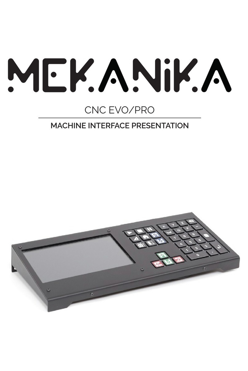 MEKANIKA CNC EVO User manual
