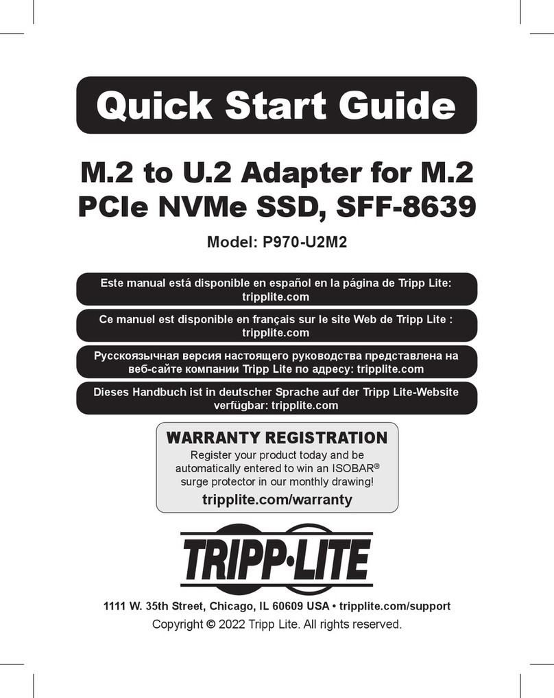 Tripp Lite P970-U2M2 User manual Tripp Lite P970-U2M2 User manual