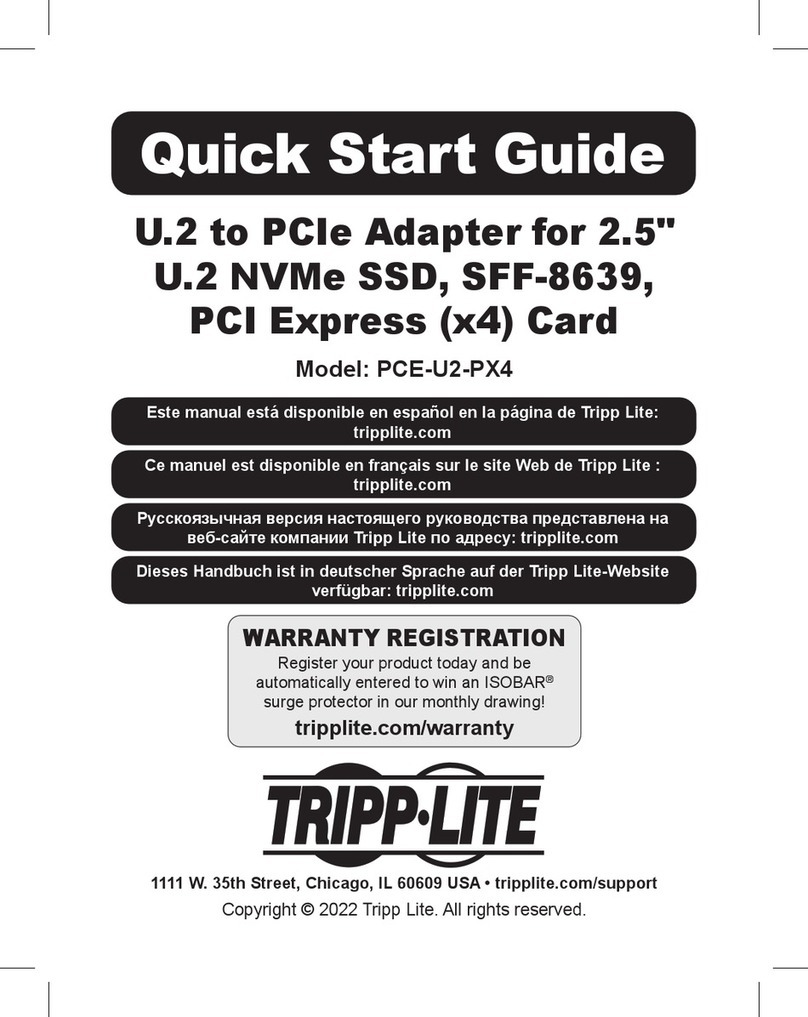 Tripp Lite PCE-U2-PX4 User manual