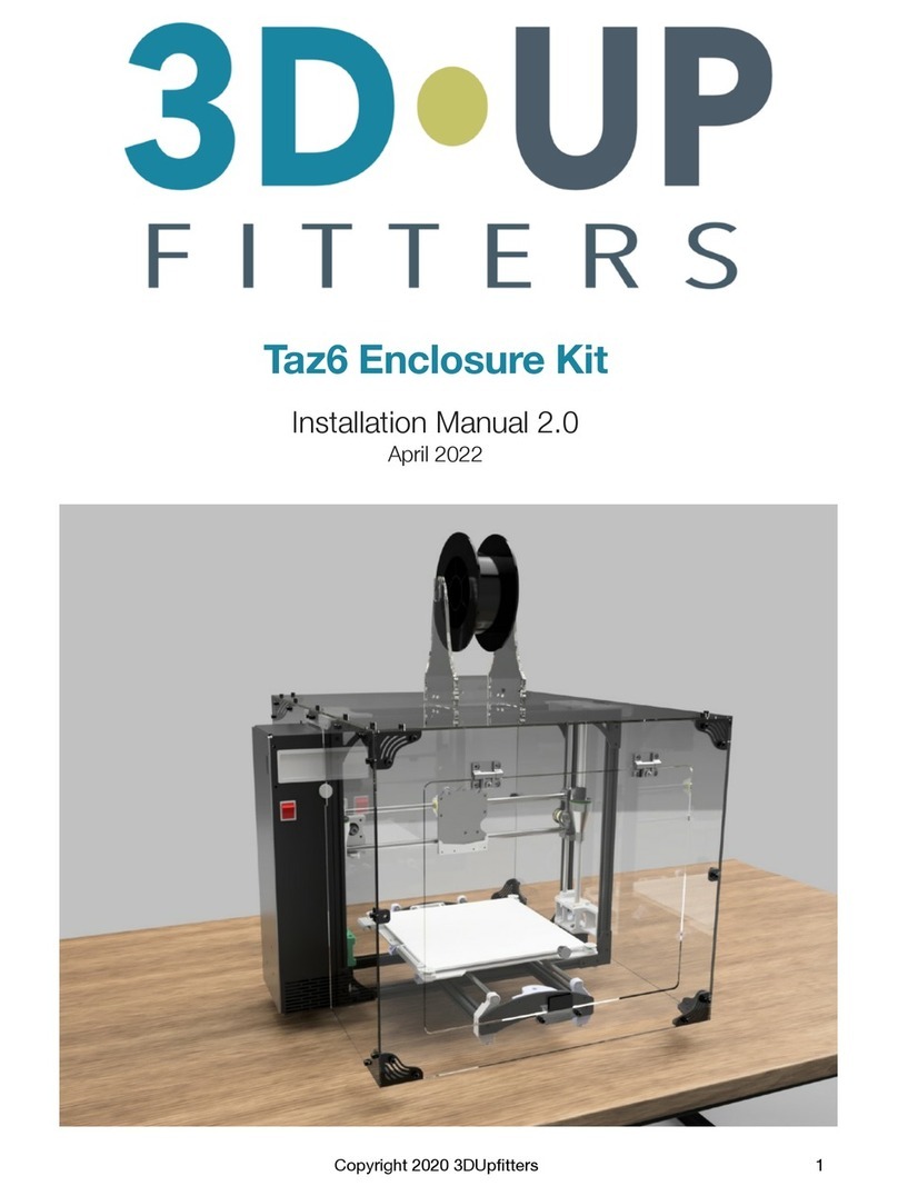 3D Upfitters Taz6 Enclosure Kit installation manual