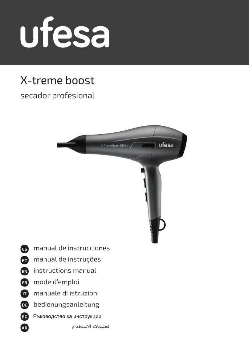 UFESA X-treme boost instruction manual