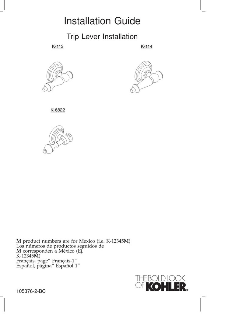 Kohler K-113 User manual Kohler K-113 User manual