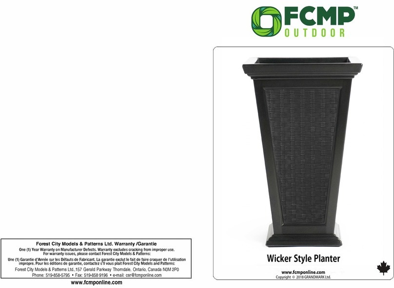 FCMP OUTDOOR Wicker Style Planter manual