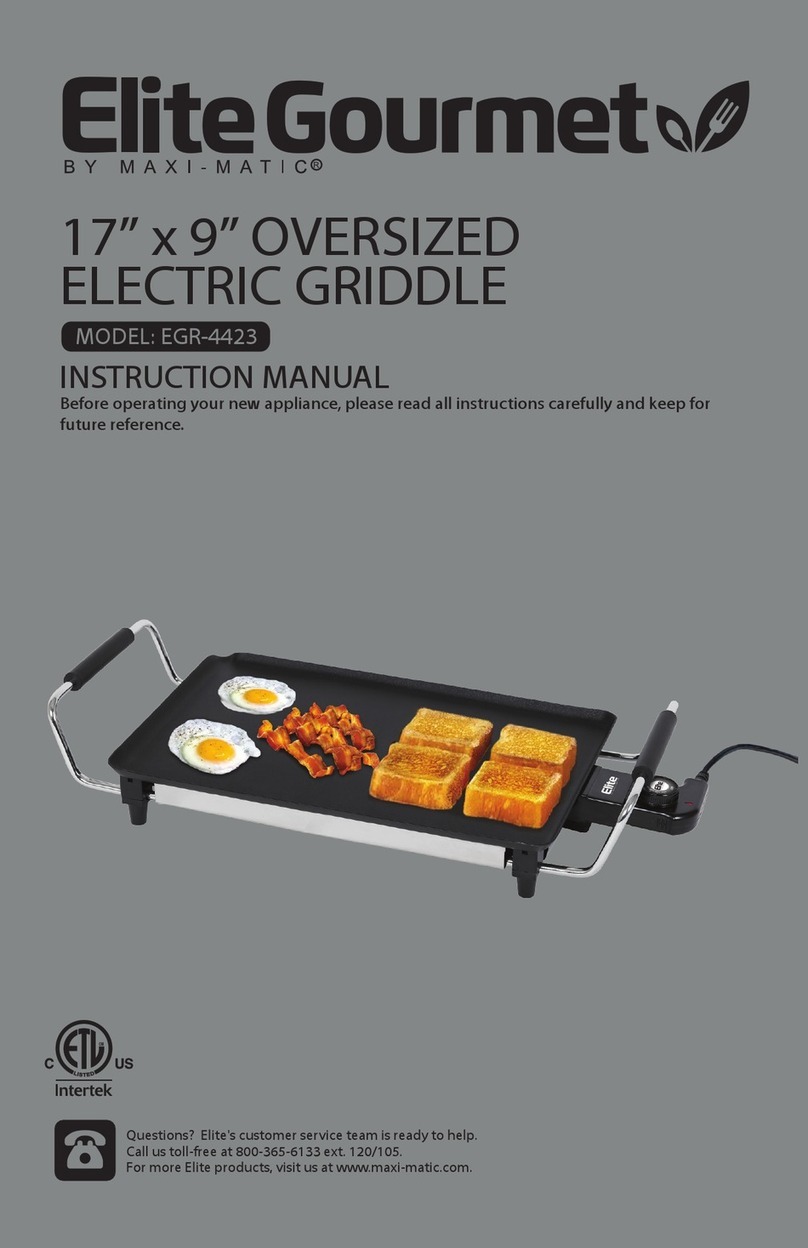 Maxi-matic Elite Gourmet EGR-4423 instruction manual