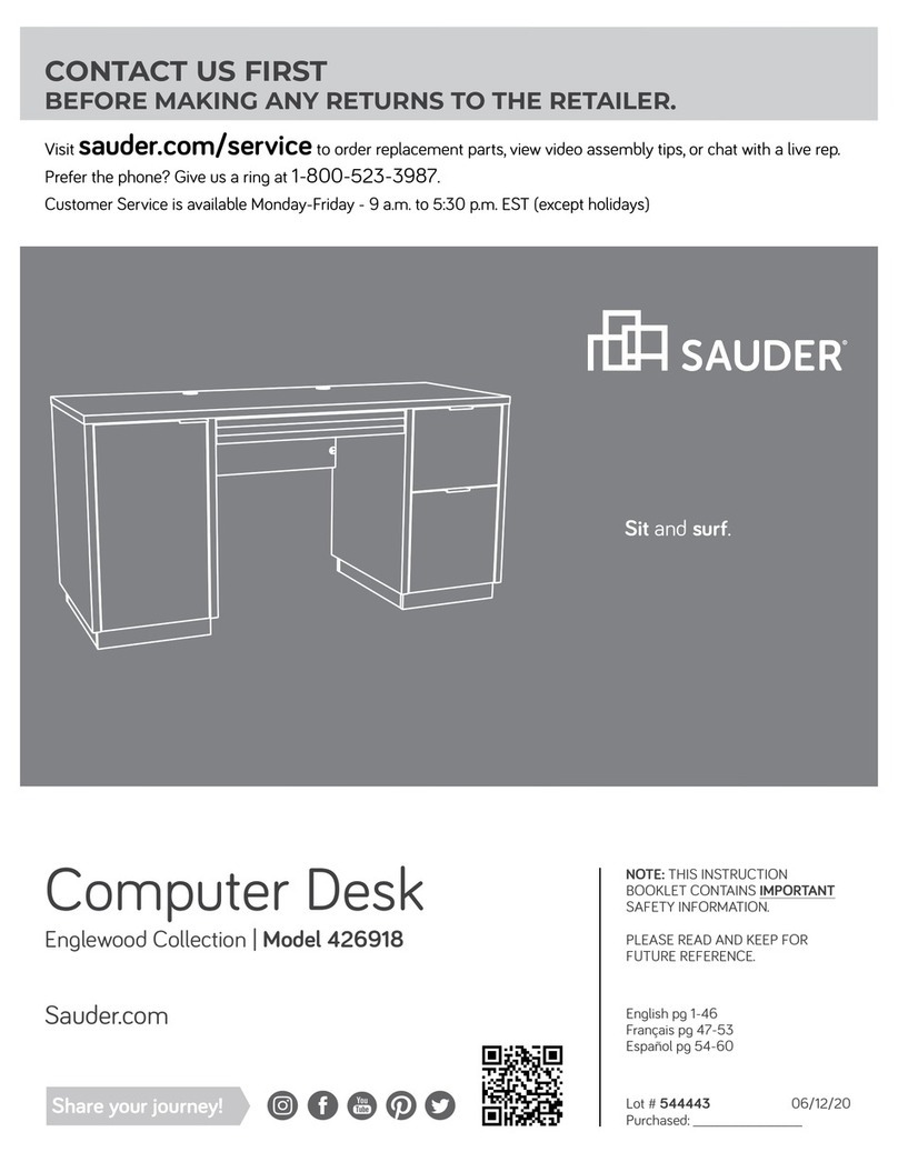 Sauder Englewood 426918 User manual Sauder Englewood 426918 User manual