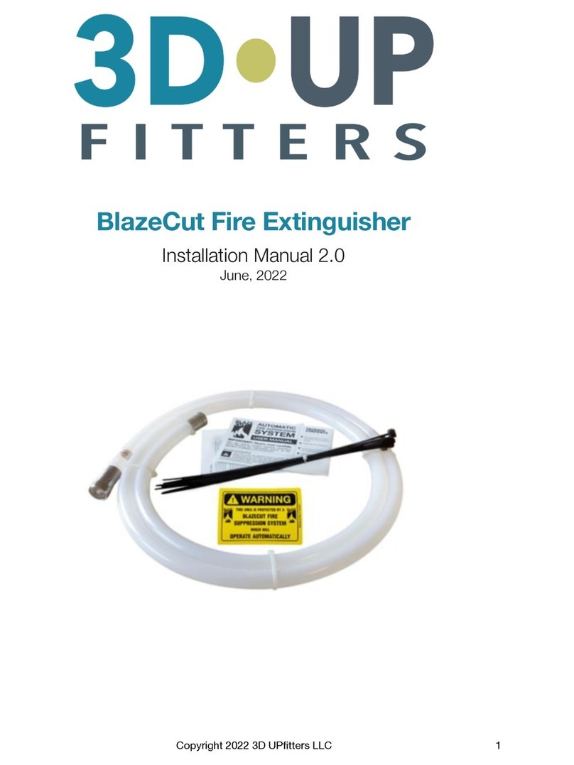 3D Upfitters BlazeCut Fire Extinguisher installation manual 3D Upfitters BlazeCut Fire Extinguisher installation manual