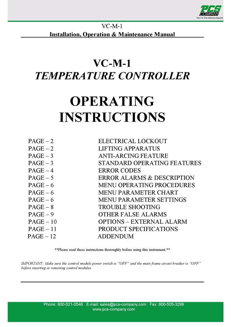 PCS VC-M-1 Instruction manual
