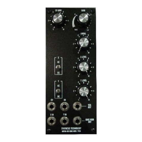 Synthesis Technology MOTM-110 Ring Mod & VCA Assembly instructions