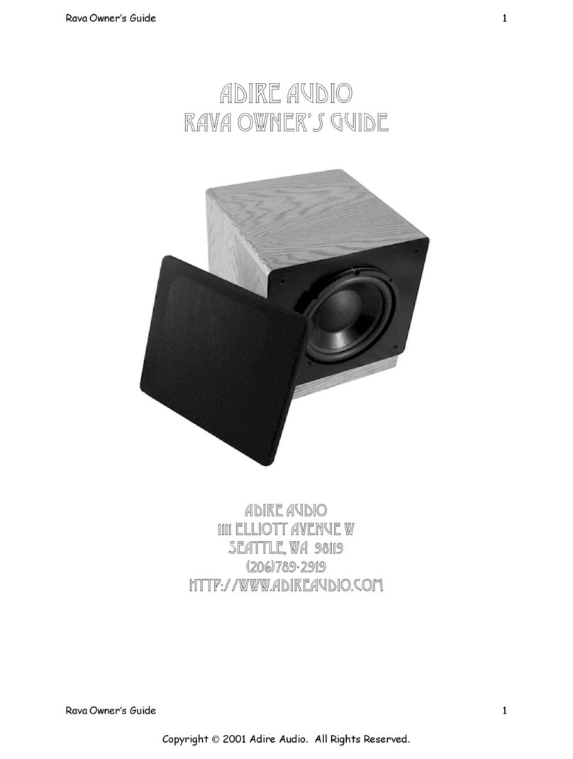 Adire Audio RAVA owner's guide