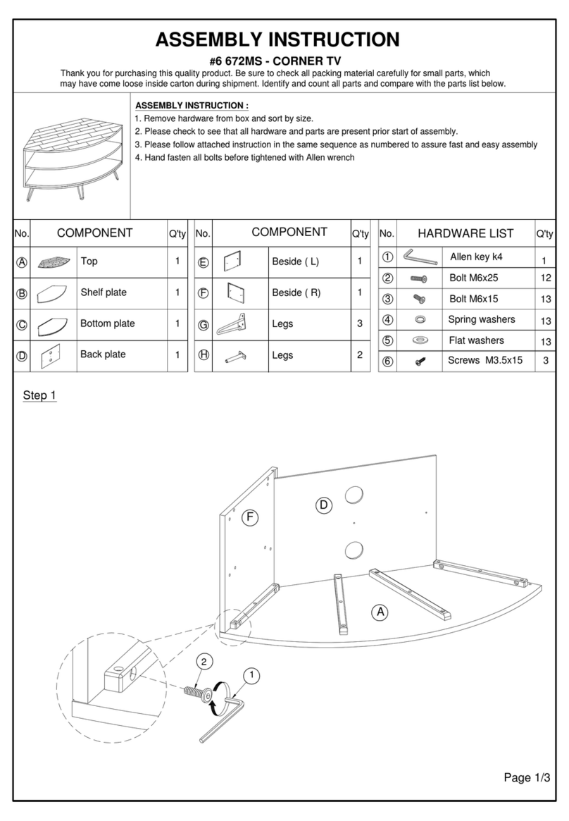ROOMS TO GO 672MS Assembly instruction