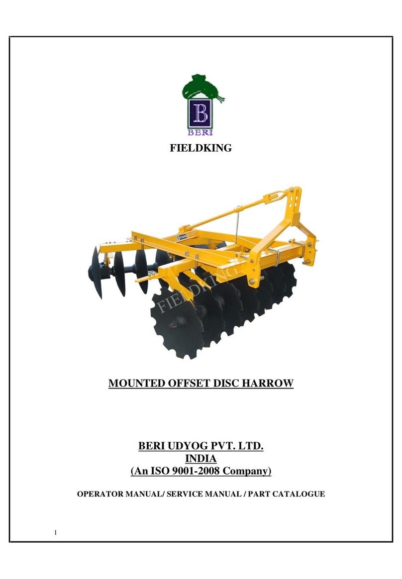 BERI UDYOG FIELDKING Operator's manual