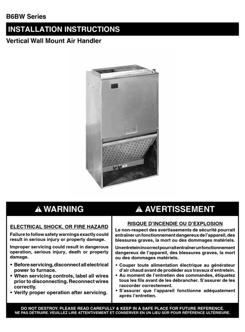 Nortek B6BW Series installation instructions