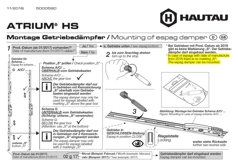 HAUTAU ATRIUM HS Mounting