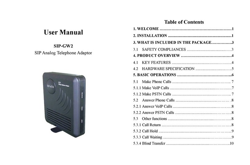 SIP-ATA SIP-GW2 user manual