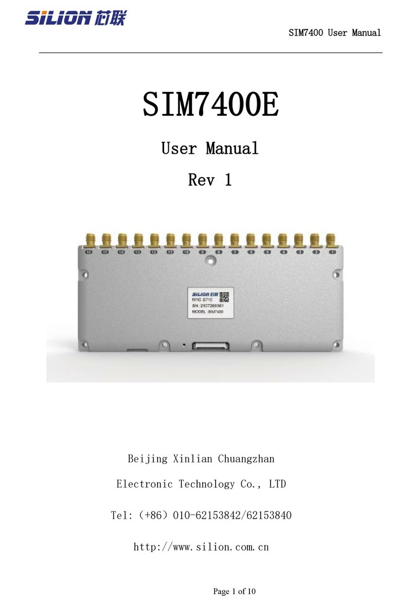 SILION SIM7400E user manual