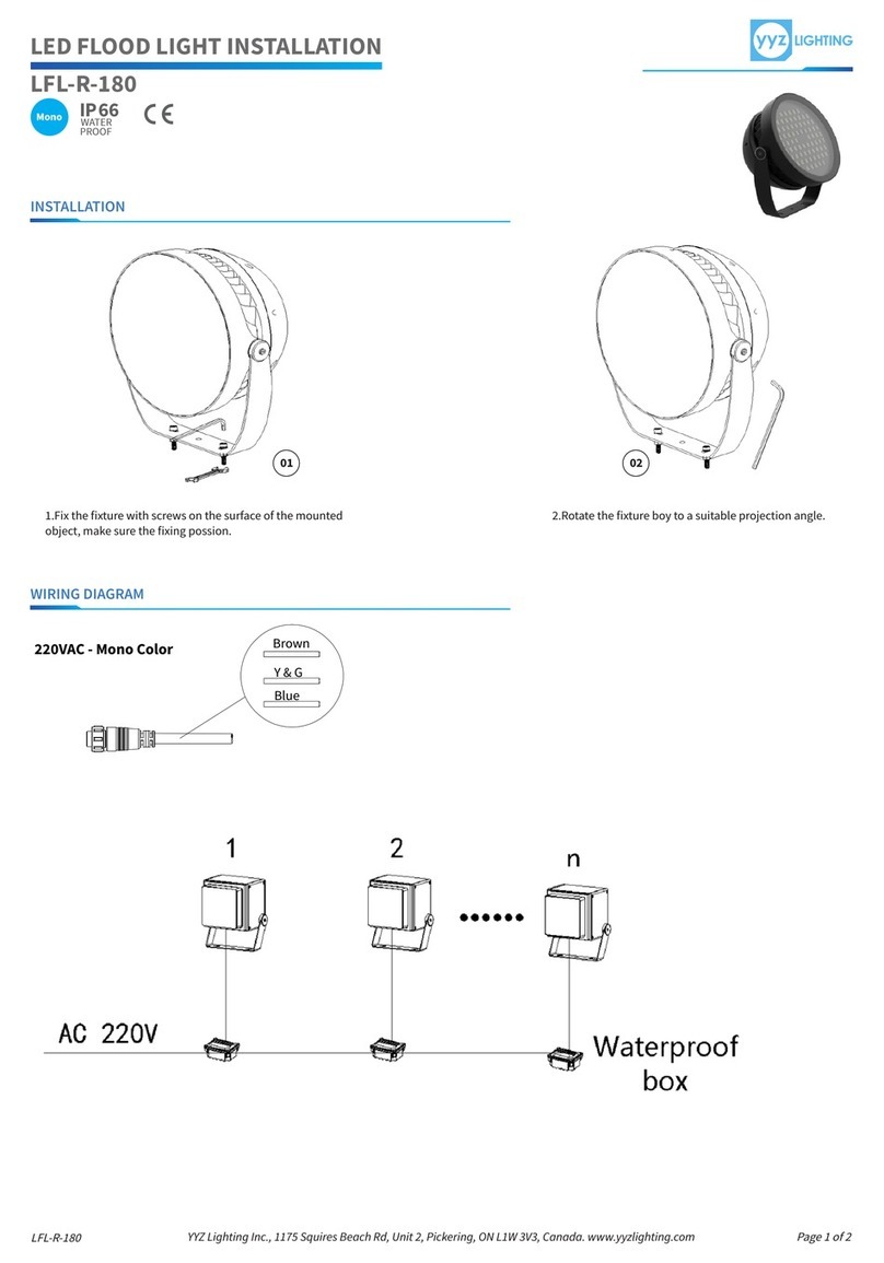 YYZ Lighting LFL-R-180 Installation