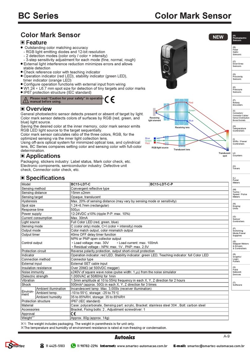 Autonics BC Series User manual