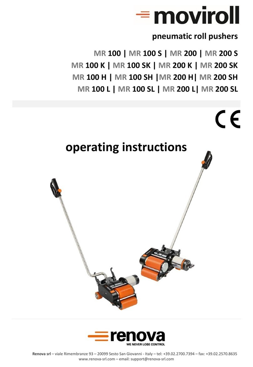 Renova moniroll MR 100 operating instructions