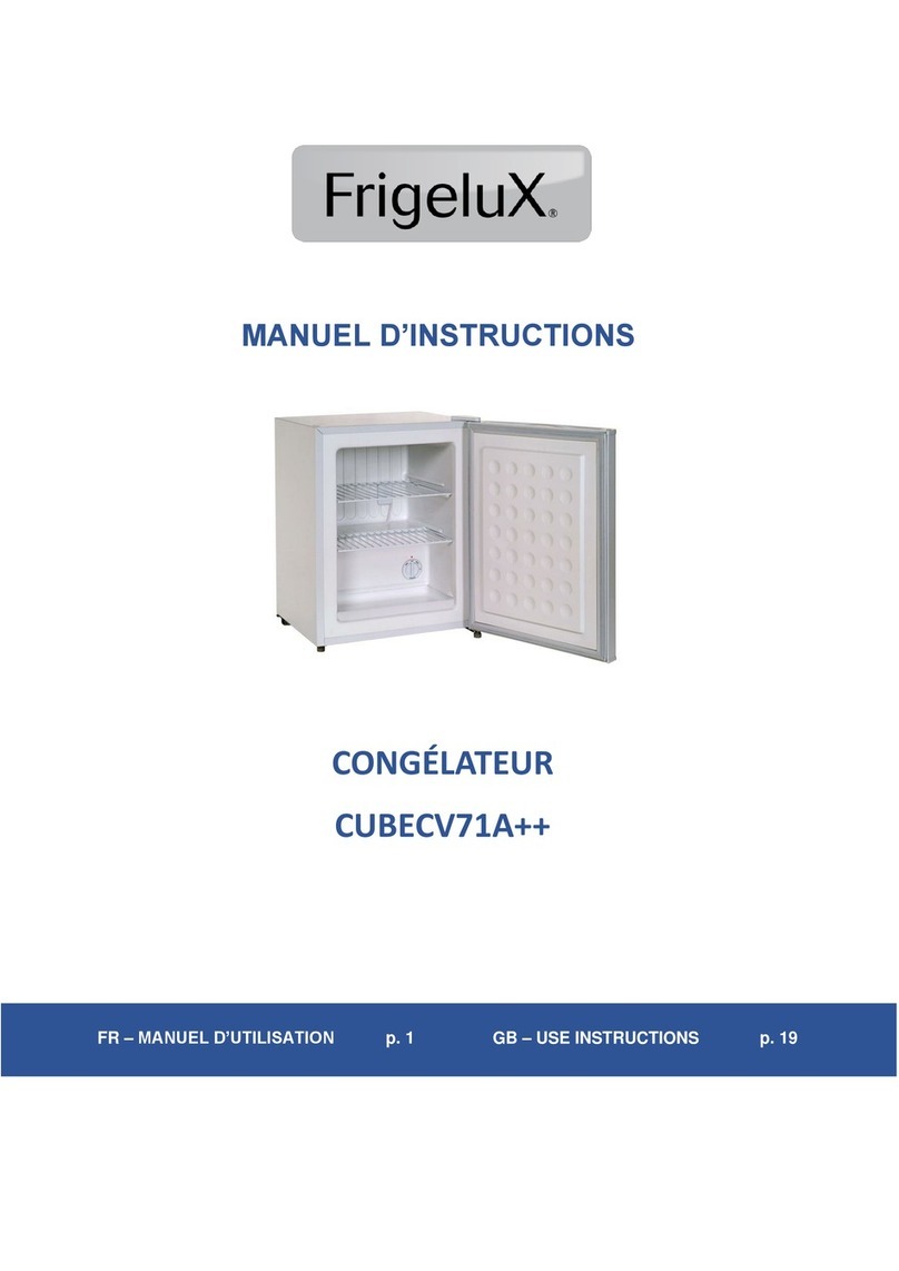 Frigelux CUBECV71A++ instruction manual