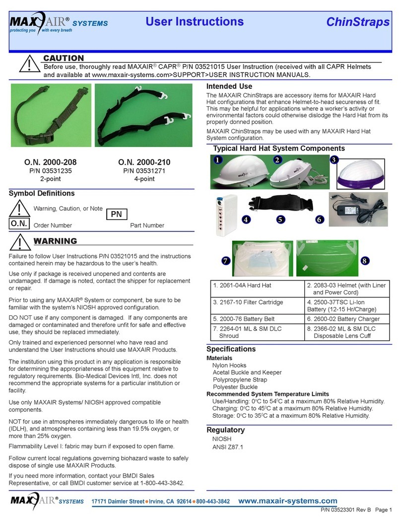 Maxair O.N. 2000-208 User manual