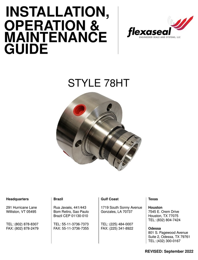 Flex-A-Seal 78HT Installation, operation, maintenance guide Flex-A-Seal 78HT Installation, operation, maintenance guide