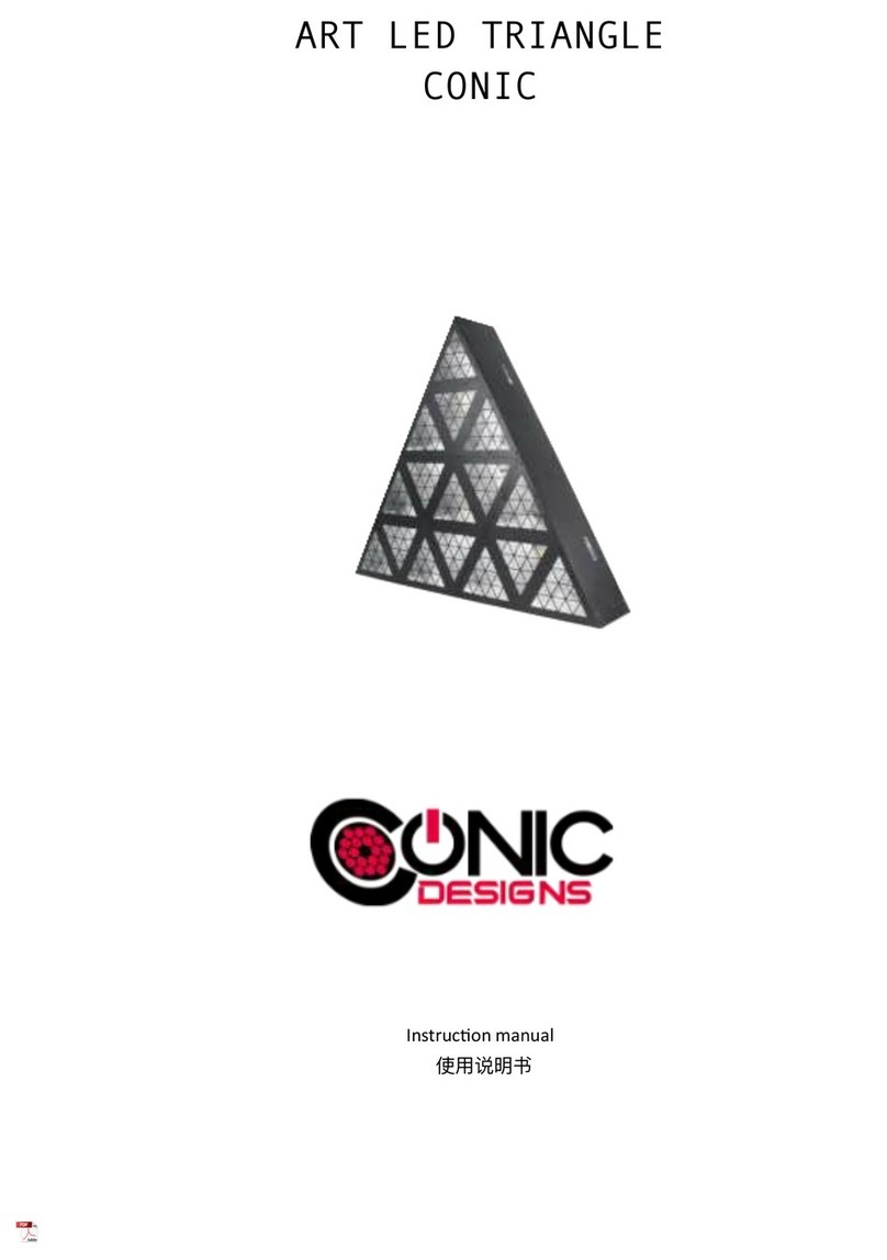 CONIC ART LED TRIANGLE User manual