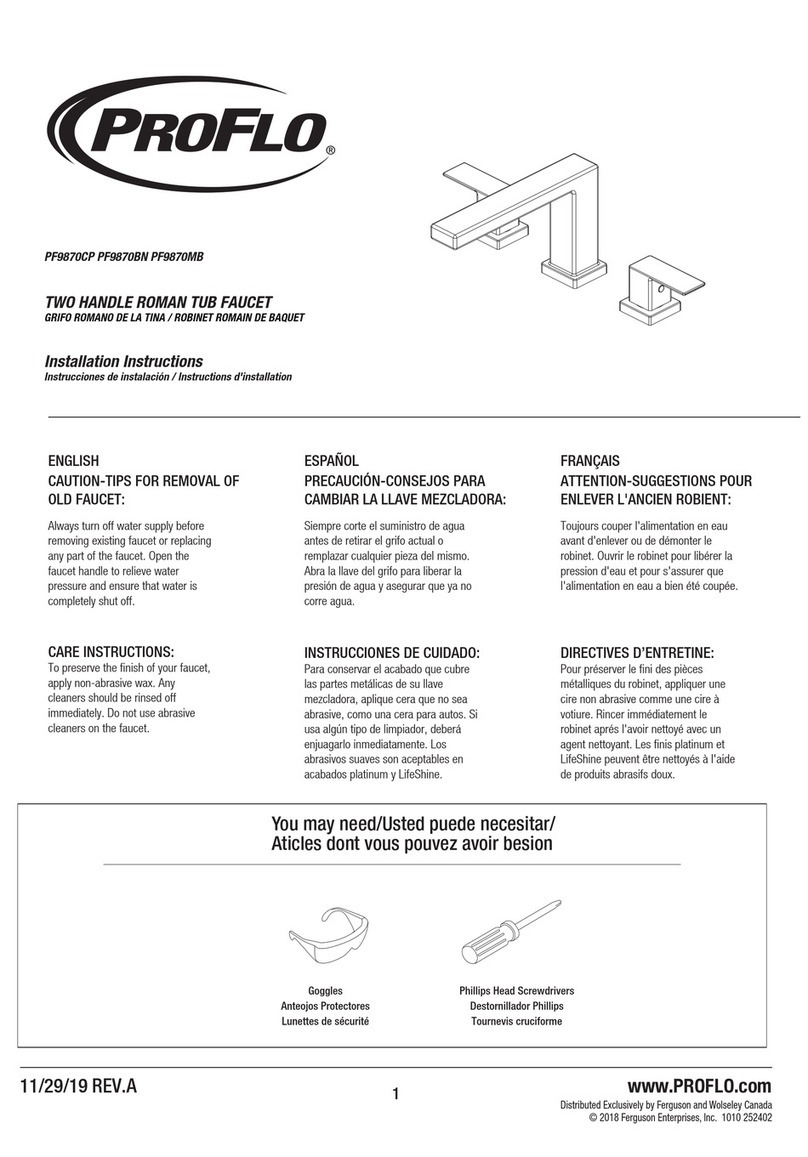 ProFlo PF9870BN User manual