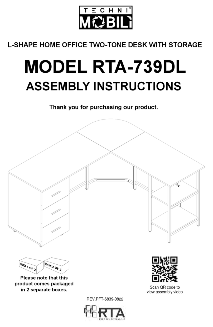 Techni Mobili RTA-739DL Assembly instructions