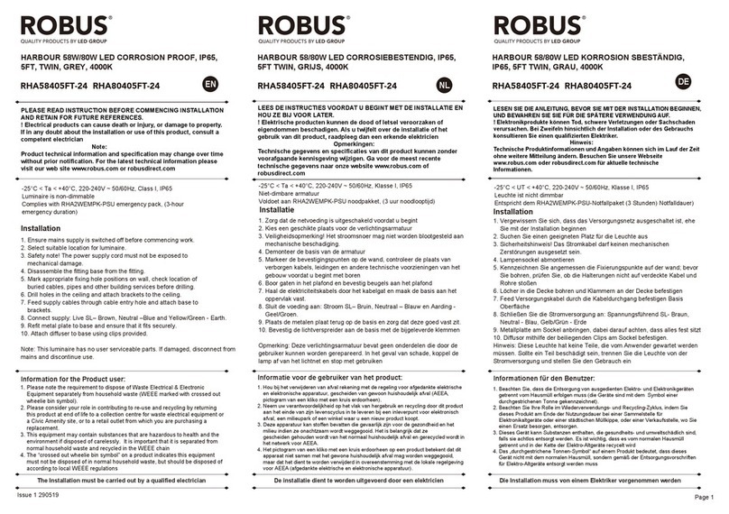Robus RHA58405FT-24 User manual