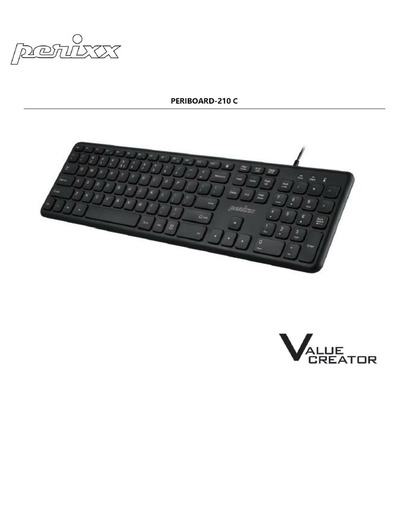 perixx VALUE CREATOR PERIBOARD-210 C User manual