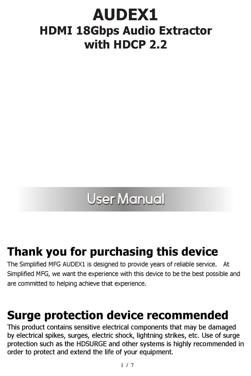 MFG AUDEX1 user manual