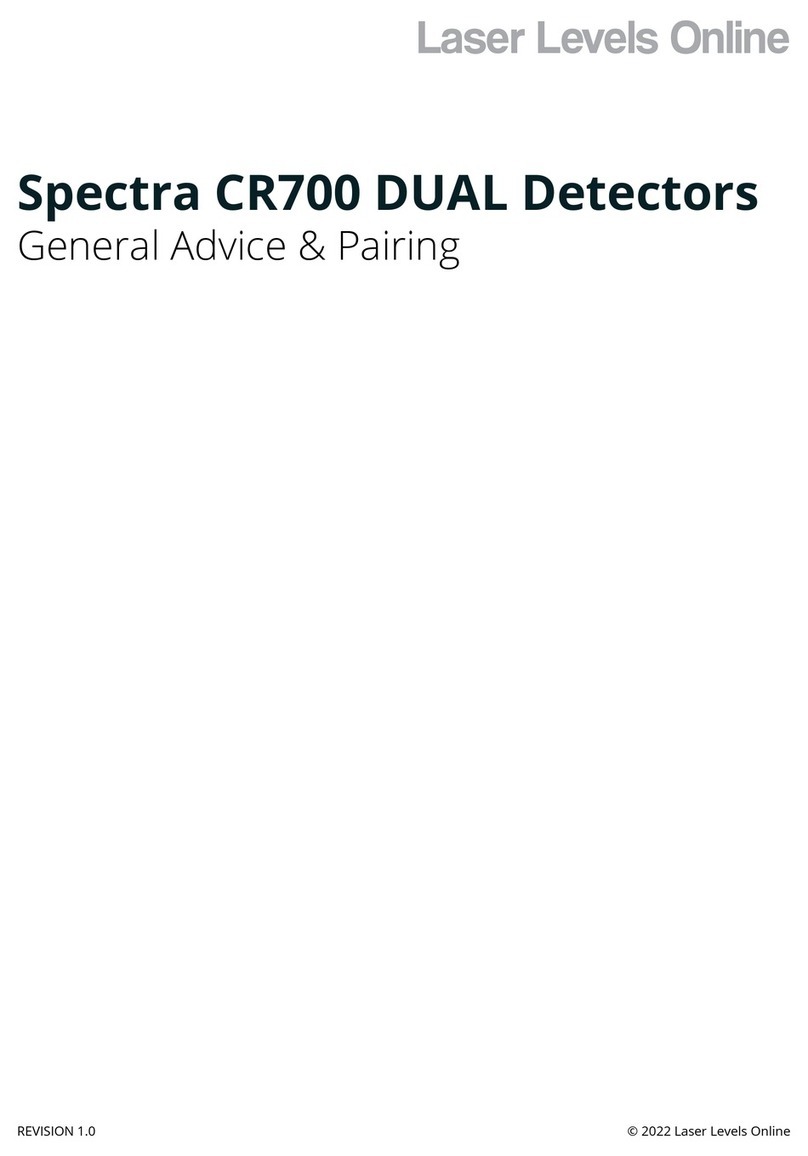 Spectra Precision CR700 DUAL User manual