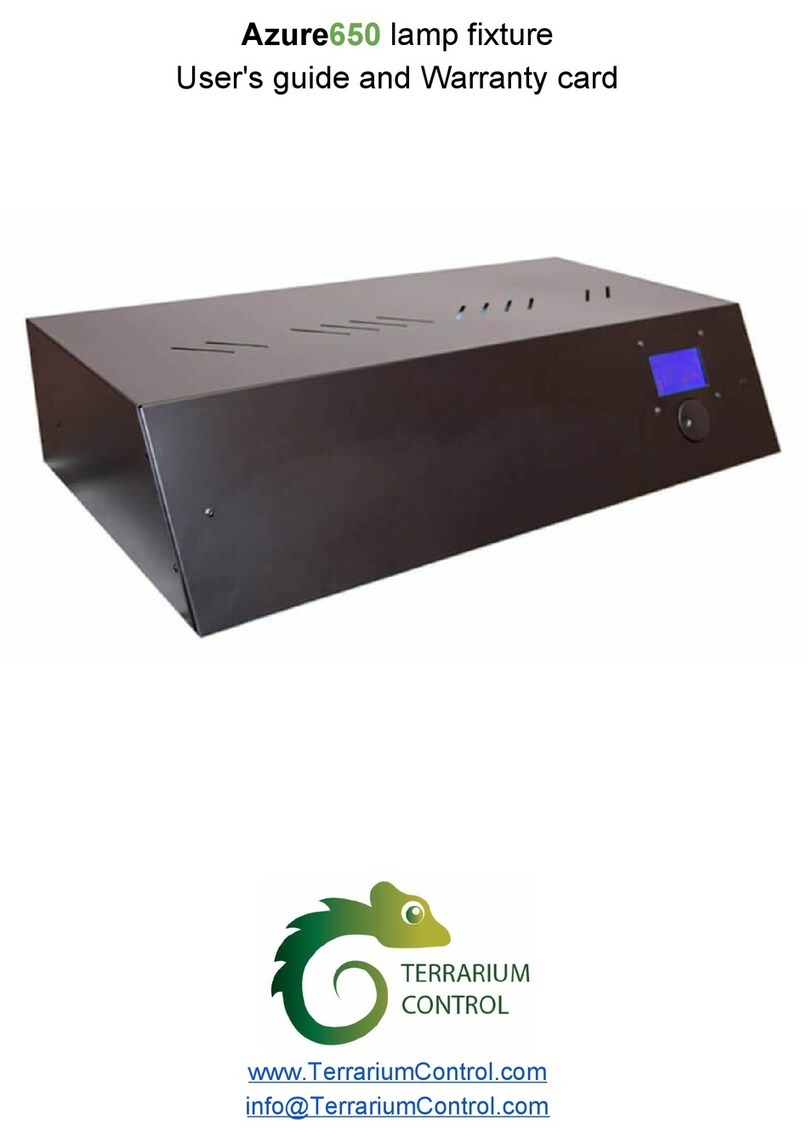 Terrarium Control Azure650 User's guide and warranty