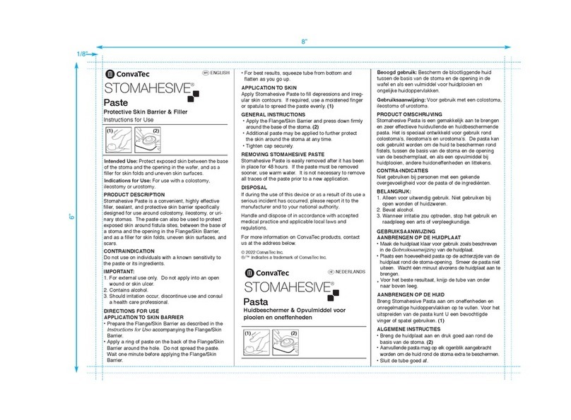 ConvaTec STOMAHESIVE Instructions for use