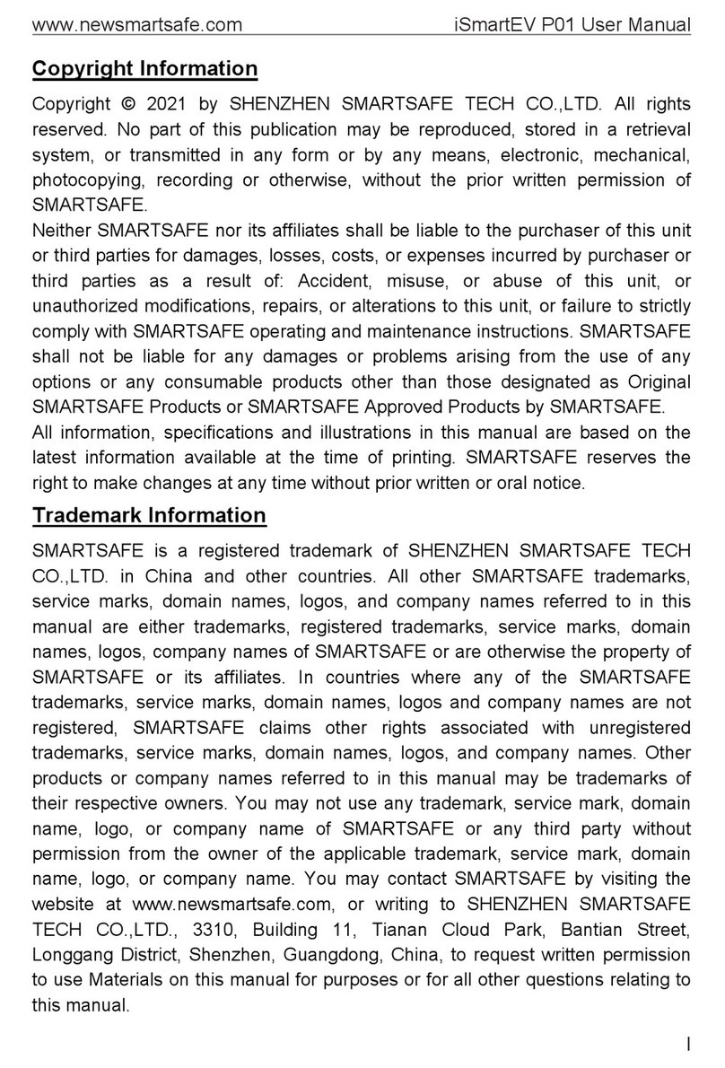 Smartsafe Tech iSmartEV P01 user manual