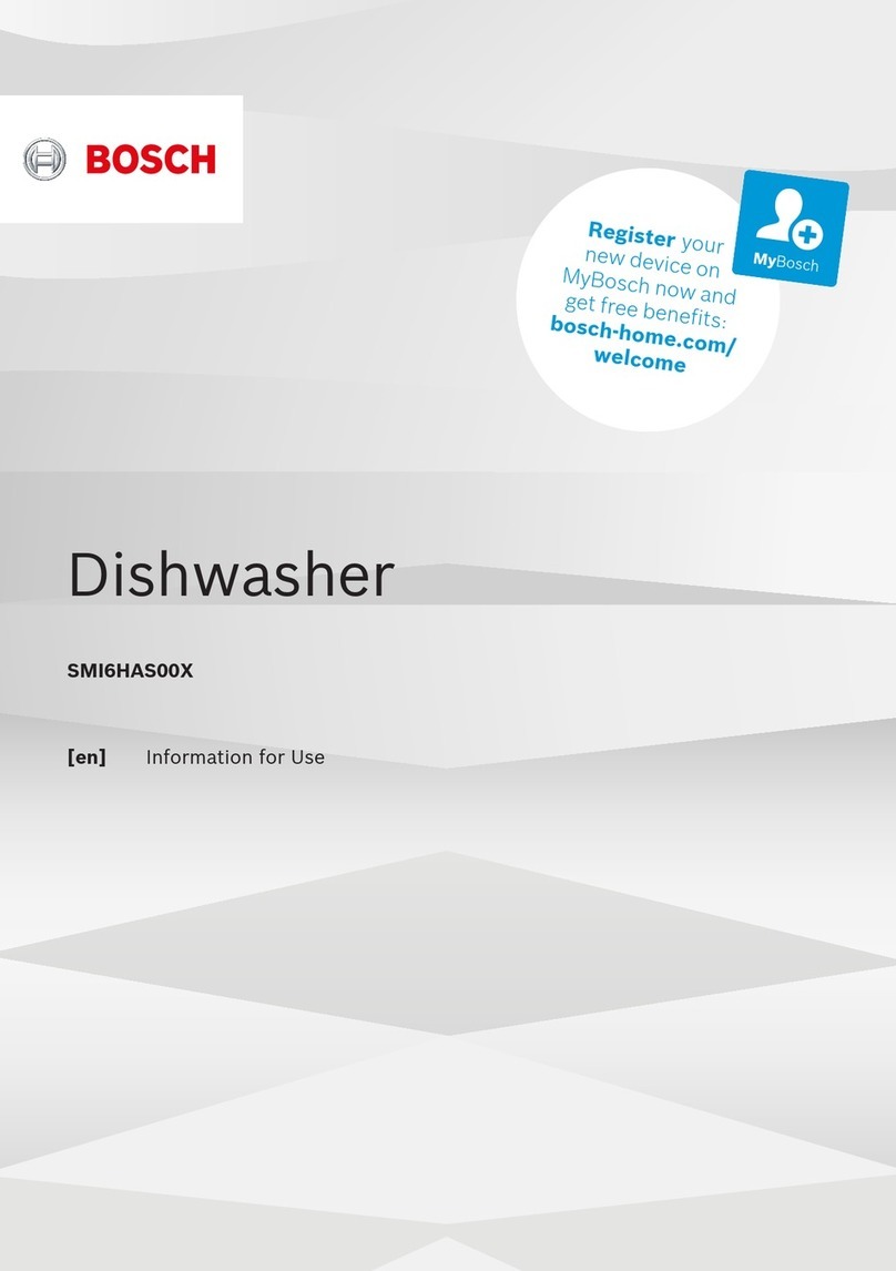 Bosch SMI6HAS00X Specification sheet