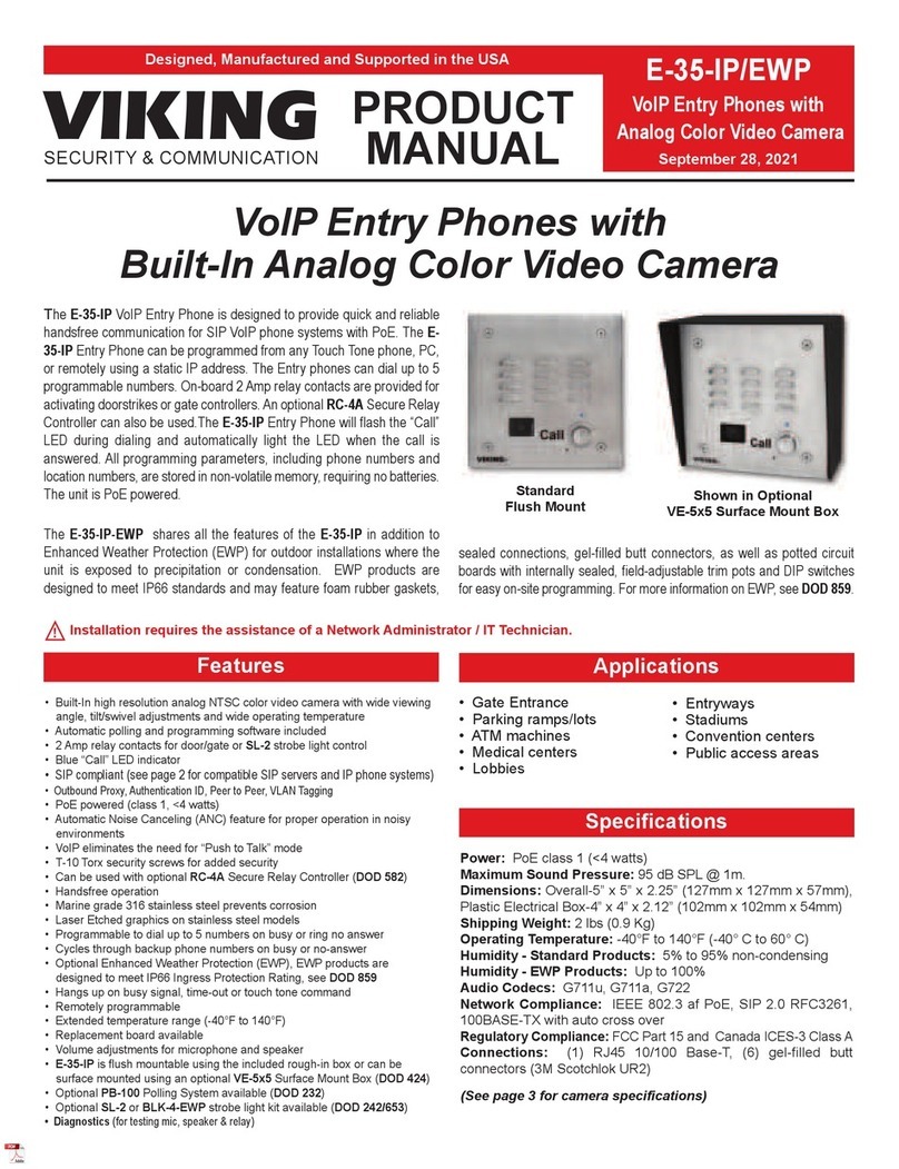 Viking E-35-EWP User manual