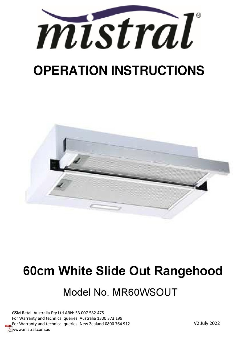GSM mistral MR60WSOUT Operation instructions