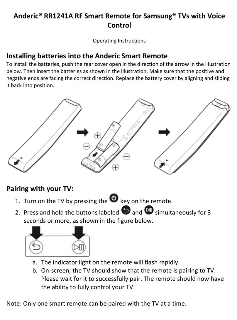 Anderic RR1241A User manual