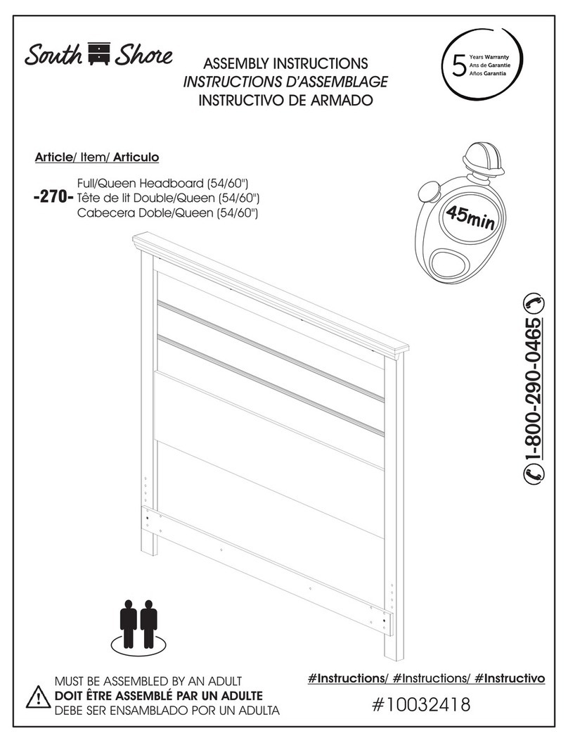 SouthShore 270 Assembly instructions