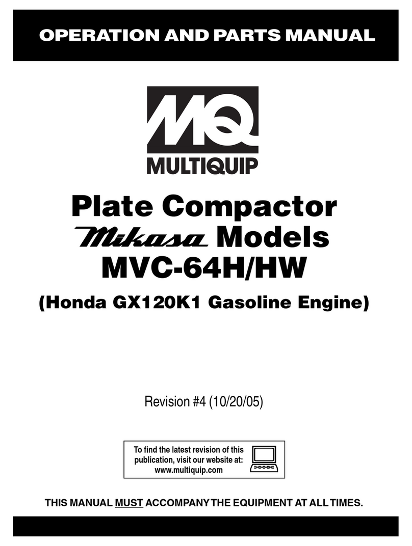 MQ Multiquip Mikasa MVC-64H Operation and parts manual
