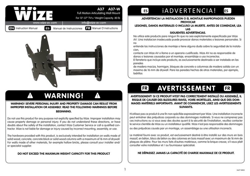 Wize A37-W User manual