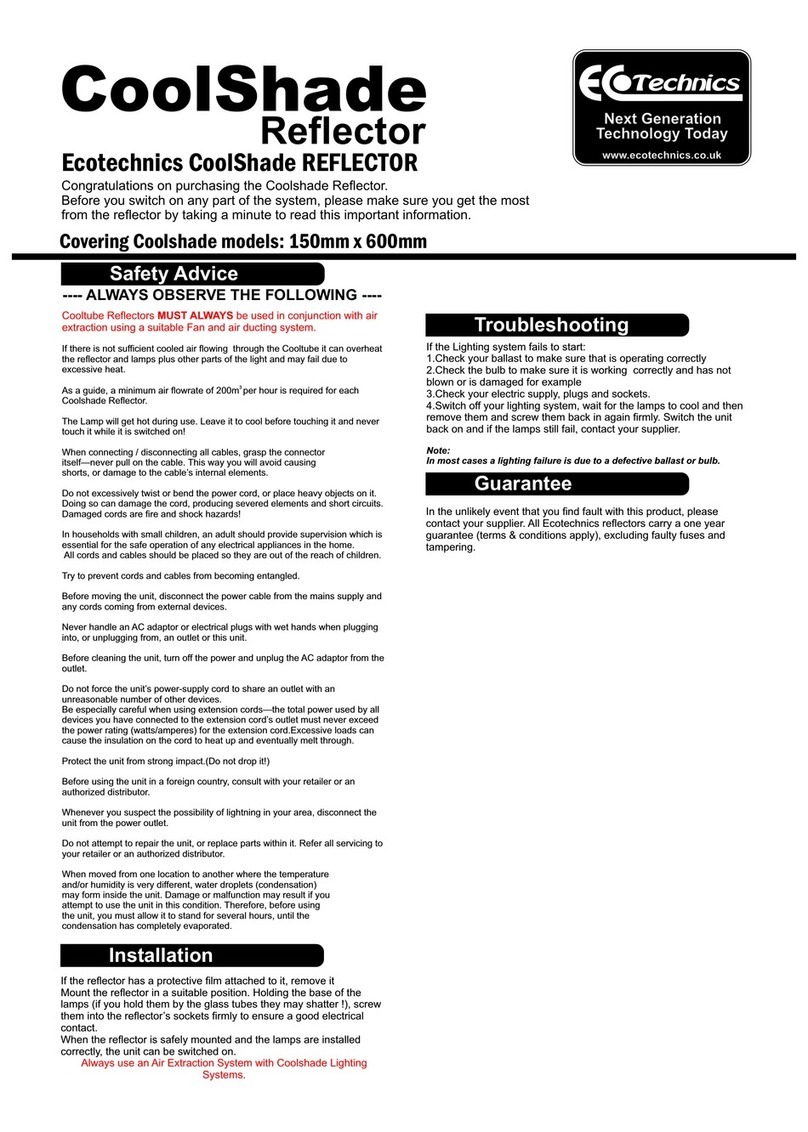 Ecotechnics CoolShade manual