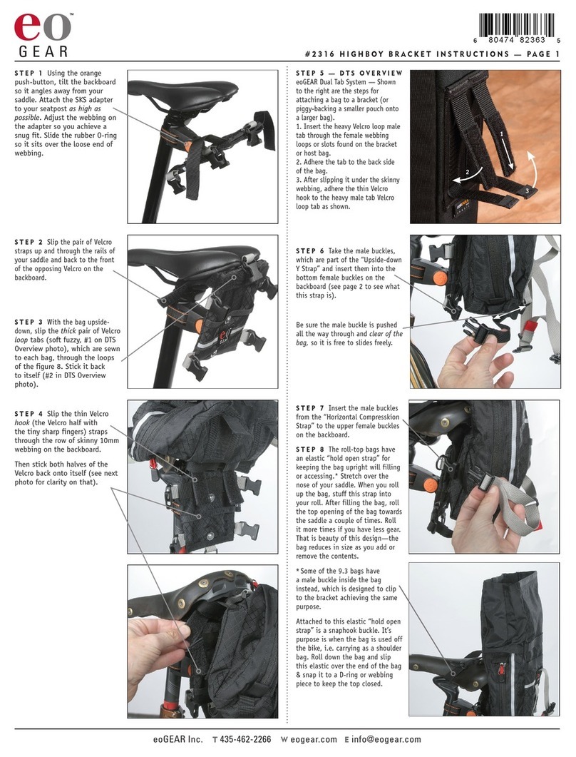 eoGEAR HIGHBOY BRACKET 2316 quick start guide