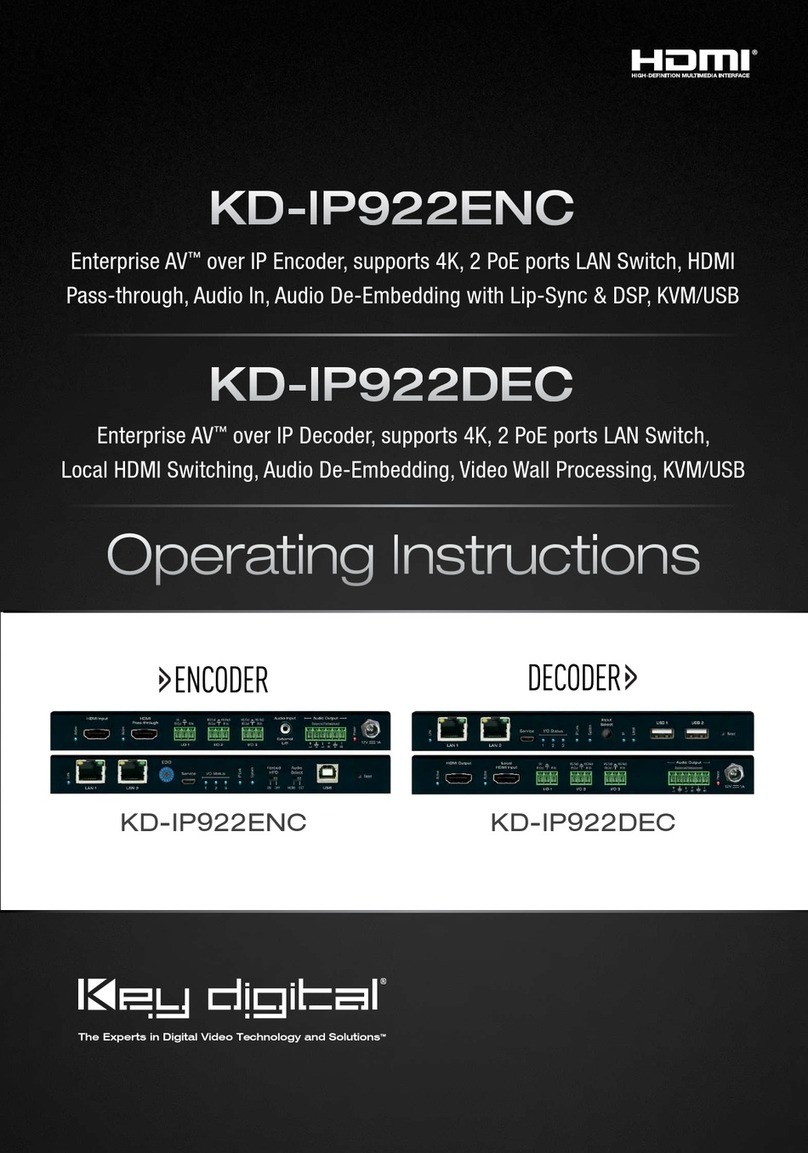 Key Digital KD-IP922ENC operating instructions